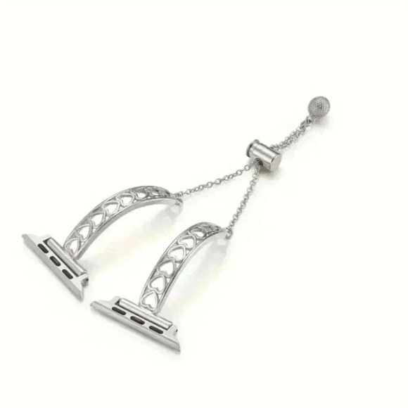 Heart-Shaped Double-Bar Apple Watch Band - Picture 3 of 4